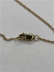 18' Diamond Necklace 4 Diamonds .16 Carat T.W. 10K Yellow Gold 2g
